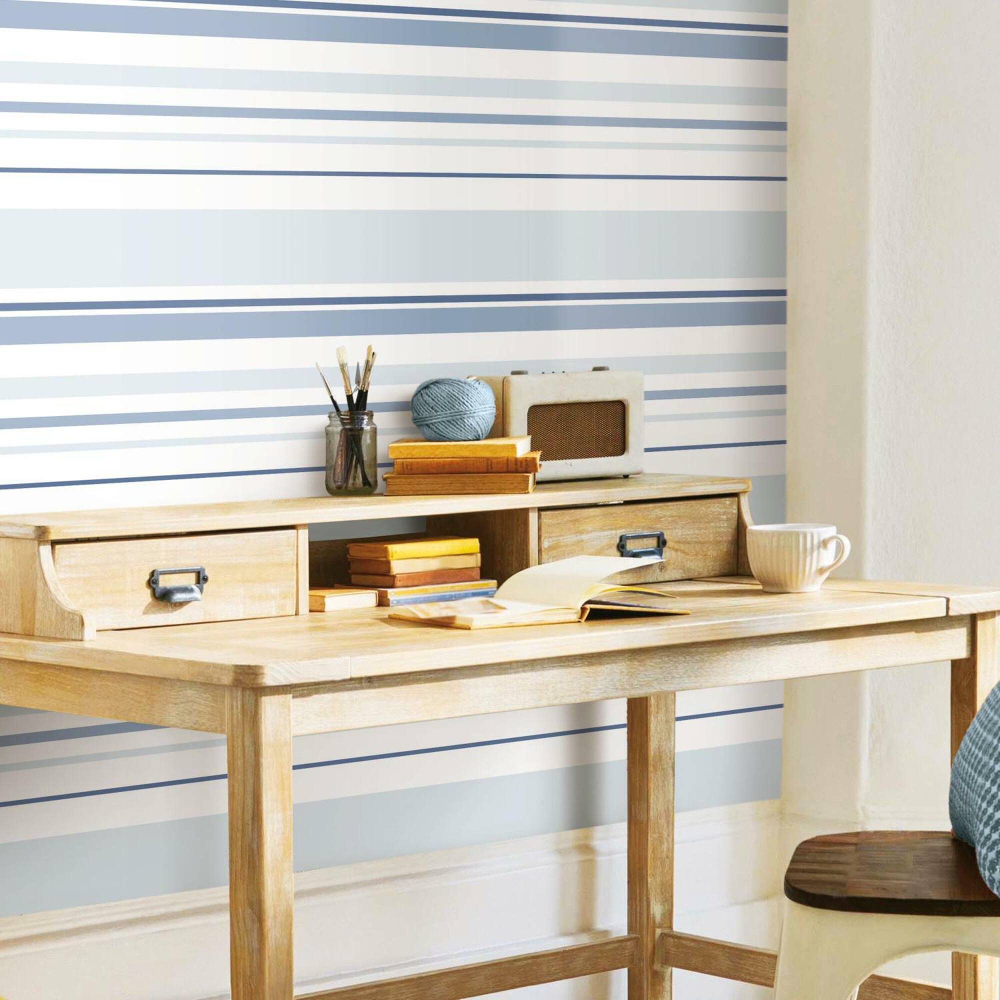 RoomMates Stripes Peel & Stick Wallpaper